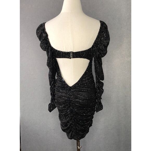 For Love & Lemons X Victoria’s Secret All That Glitters Ruched Mini Dress XS - Picture 11 of 16